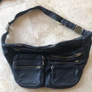 Brand New Alexander Wang Black leather bag